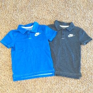 Boy's Nike Polo Shirts Size 4-5 Years (Set of 2)